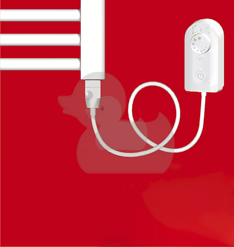 Električni radijator Anima Marcus u krom izvedbi, 45x111,8 cm, s grijaćim štapom i termostatom.