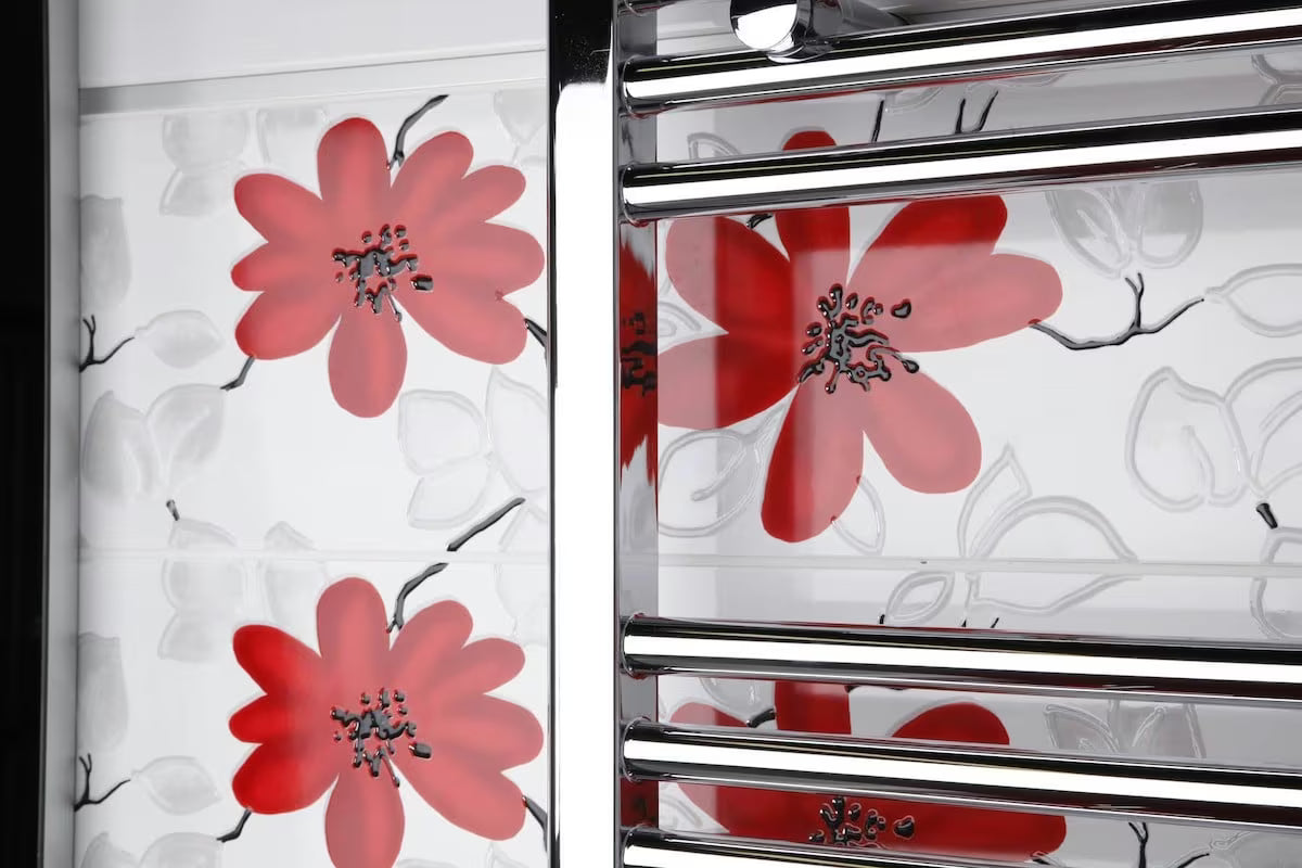 Kombinirani kupaonski radijator Anima Marcus 600x1760 mm u izvedbi chrome sa zaobljenim profilom.