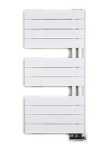 Bijeli kombinirani kupaonski radijator Anima Oliver 93x45 cm prikladan pro grijanje i sušenje ručnika.