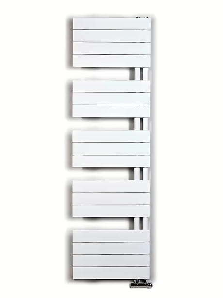 Bijeli kombinirani kupaonski radijator Anima Oliver 45x151 cm pro za grijanje i sušenje ručnika.