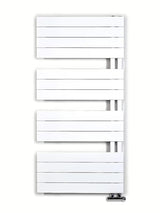 Bijeli kupaonski kombinirani radijator Anima Oliver 60x122 cm prikladan za grijanje i sušenje ručnika.