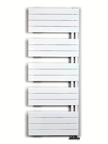 Bijeli kombinirani kupaonski radijator Anima Oliver 151x60 cm prikladan i pro za sušenje ručnika.