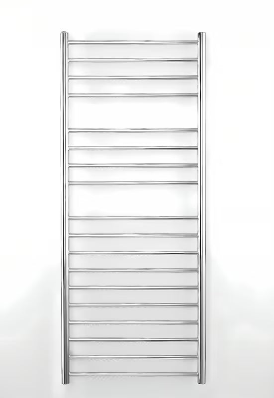 Kombinirani kupaonski radijator Anima Paul 150x60 cm u izvedbi chrome od poliranog nehrđajućeg čelika.