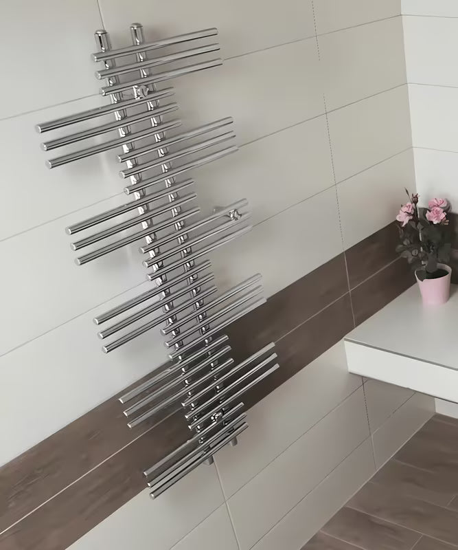 Kromirani kombinirani radijator Anima Titus 55x125 cm sa središnjim priključkom 50 mm