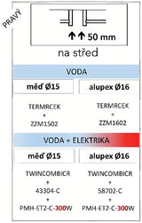 Kromirani kombinirani radijator Anima Titus 55x125 cm sa središnjim priključkom 50 mm