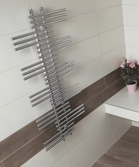Kromirani kombinirani radijator Anima Titus 55x125 cm sa središnjim priključkom 50 mm