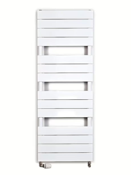 Bijeli kombinirani radijator Anima Viktor 122x45 cm za kupaonicu pro za grijanje i sušenje ručnika.