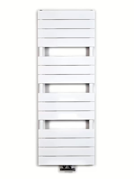 Bijeli kombinirani radijator Anima Viktor 122x45 cm za kupaonicu pro za grijanje i sušenje ručnika.