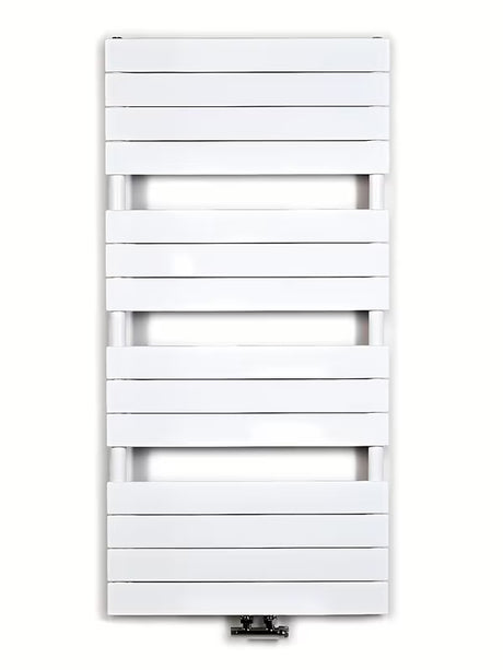 Bijeli kombinirani radijator Anima Viktor 60x122 cm, prikladan pro kupaonicu i sušenje ručnika.