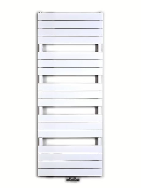 Bijeli kombinirani radijator Anima Viktor 60x151 cm, prikladan pro grijanje i sušenje ručnika.