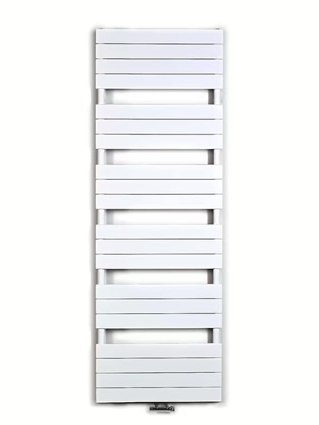 Bijeli kombinirani radijator Anima Viktor 60x179 cm, prikladan pro za grijanje i sušenje ručnika.