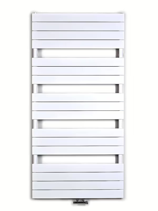 Bijeli kombinirani radijator Anima Viktor 75x151 cm prikladan pro za grijanje i sušenje ručnika.