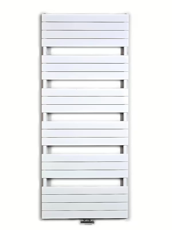 Bijeli kombinirani radijator Anima Viktor 179x75 cm prikladan pro za grijanje kupaonice i sušenje ručnika.