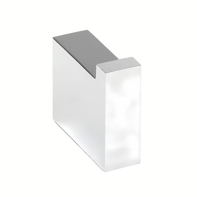 Kromirani inox zidni kukica Bemeta Gamma kvadratnog minimalističkog dizajna