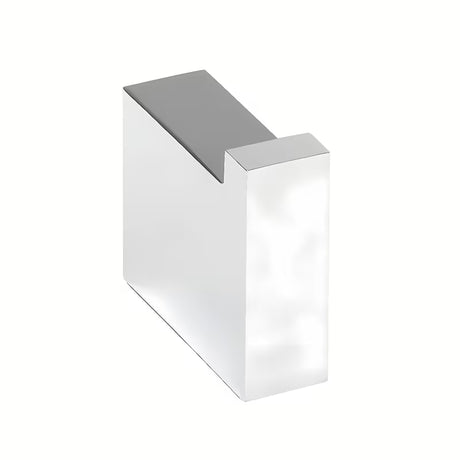 Kromirani inox zidni kukica Bemeta Gamma kvadratnog minimalističkog dizajna