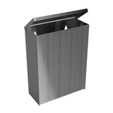 Četvrtasti kanta za otpad Bemeta Hotel program u mat inox izvedbi, zapremine 6 l.
