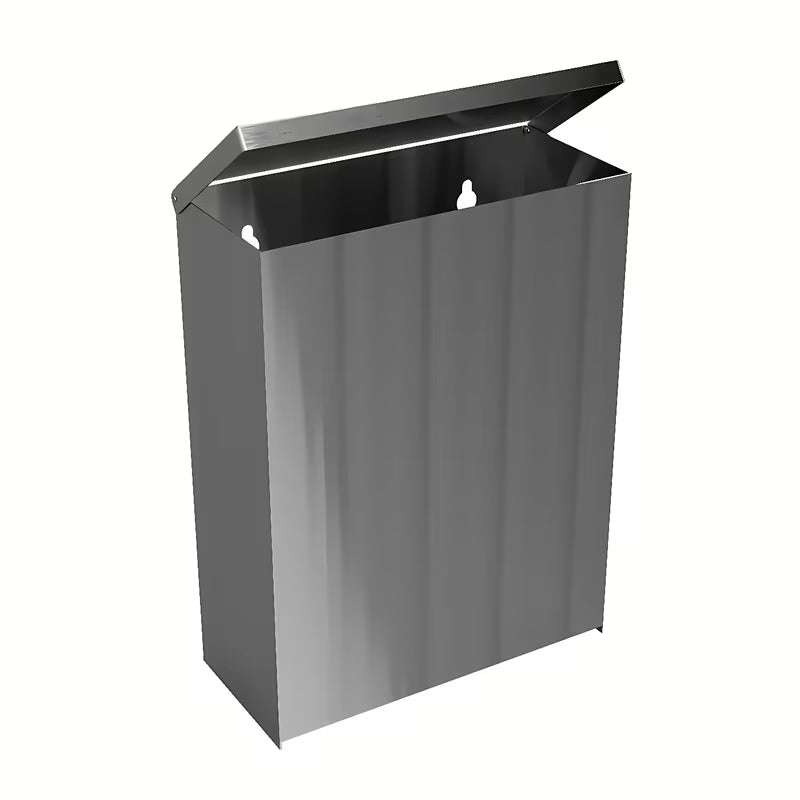 Četvrtasti kanta za otpad Bemeta Hotel program u mat inox izvedbi, zapremine 6 l.