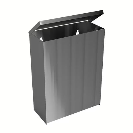 Četvrtasti kanta za otpad Bemeta Hotel program u mat inox izvedbi, zapremine 6 l.