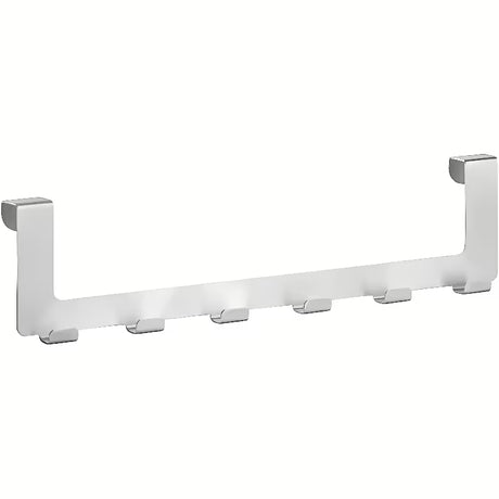 Inox vješalica za vrata Bemeta Neo sa šest kukica u brušenoj srebrnoj izvedbi