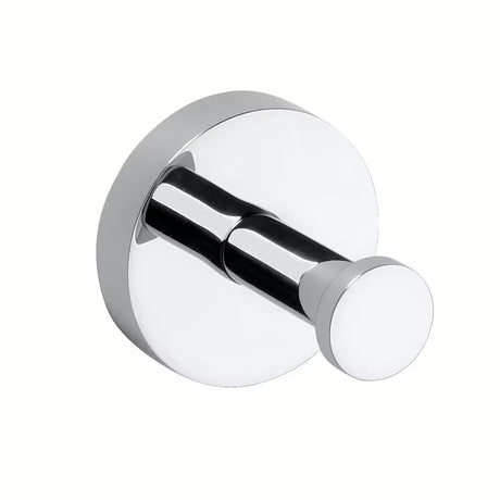 Kromirani kukica Bemeta Omega pro kupaonicu s mogućnošću montaže lijepljenjem ili bušenjem.