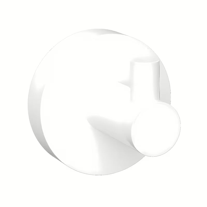 Bijeli kupaonski kukica Bemeta White prikladan pro montaža lijepljenjem ili bušenjem.