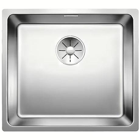 Kuhinjski inox jednostruki sudoper Blanco Andano ispod radne ploče u obradi svilenog sjaja