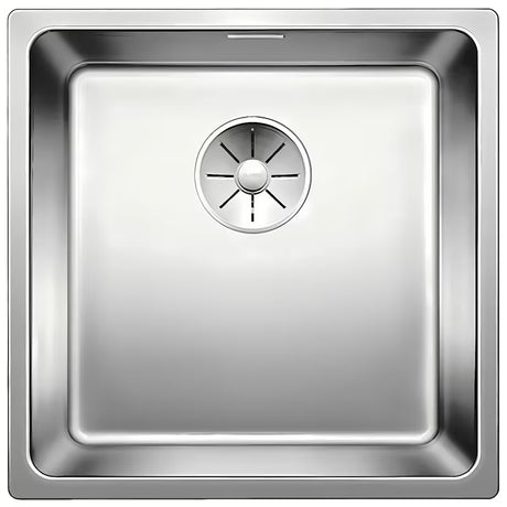 Kuhinjski inox jednostruki sudoper Blanco Andano 44x44 cm u obradi svilenog sjaja