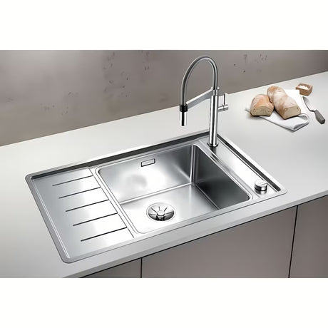 sudoper  Blanco Andano od nehrđajućeg čelika s ocjeđivačem u izvedbi svileni sjaj