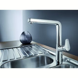 Blanco Avona jednoručna baterija stojeća miješalica za sudoper u krom izvedbi s okretnim izljevom