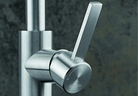 Blanco Candor jednoručna baterija stojeća miješalica za sudoper od brušenog nehrđajućeg čelika s mat završnom obradom