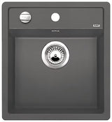 Granitni sudoper  Blanco Dalago 45 pro, ugradnja odozgo u boji siva stijena