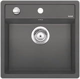 Granitni sudoper  Blanco Dalago 5 Silgranit PuraDur u boji siva stijena pro za ugradnju odozgo.