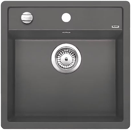 Granitni sudoper  Blanco Dalago 5 Silgranit PuraDur u boji siva stijena pro za ugradnju odozgo.