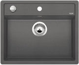 Granitni sudoper  Blanco Dalago 6 u boji siva stijena pro za ugradnju odozgo na radnu ploču.