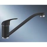 Antracit jednoručna baterija miješalica za sudoper Blanco Daras s mat površinom Silgranit-look i zakretnim izljevom