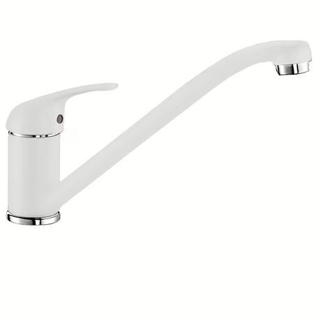 Bijela miješalica za sudoper Blanco Daras s mat površinom Silgranit-look i zakretnim izljevom