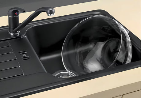 Antracitna miješalica za sudoper Blanco Daras - S izvlačnim tušem i mat površinom Silgranit-look