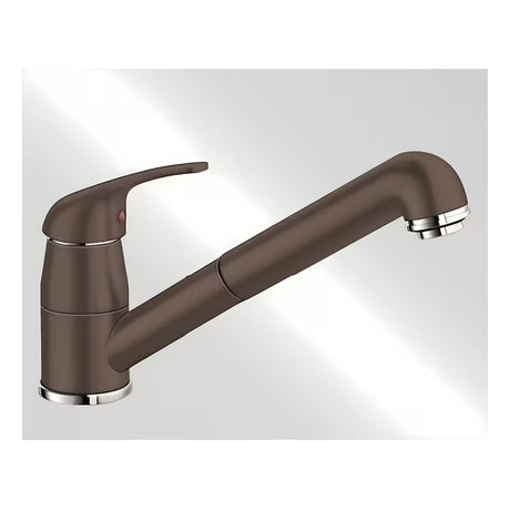 Miješalica za Sudoper Blanco Daras - S u boji kave s izvlačnim tušem i mat površinom Silgranit-look.