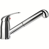 Blanco Daras-S-F jednoručna baterija miješalica za sudoper s izvlačnim tušem u krom izvedbi, prikladna pro za ugradnju ispred prozora.