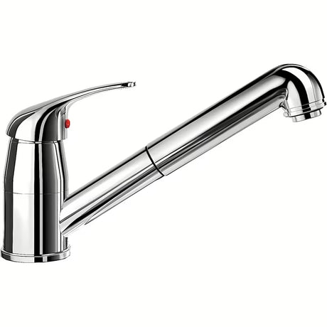 Blanco Daras-S-F jednoručna baterija miješalica za sudoper s izvlačnim tušem u krom izvedbi, prikladna pro za ugradnju ispred prozora.