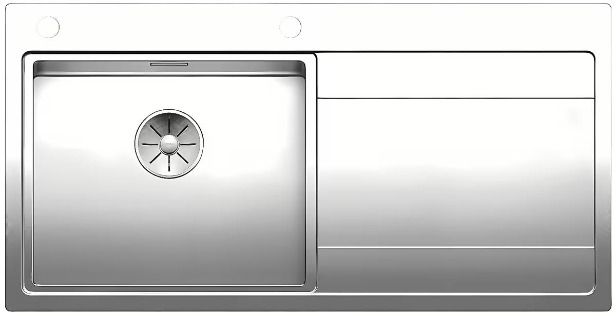 Nehrđajući sudoper  Blanco Divon II 5 S-IF s ocjeđivačem u svilenkastom sjaju, ugradnja u ravnini s pločom
