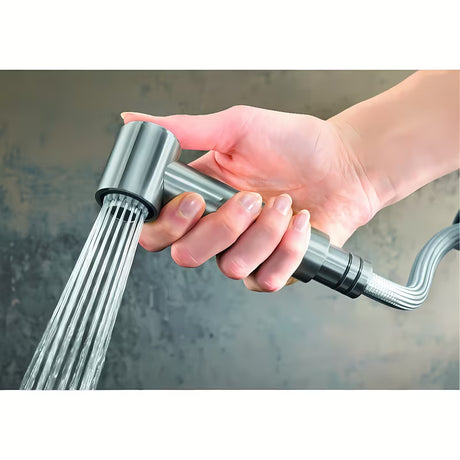 Blanco Ambis-S miješalica za sudoper Supersteel od brušenog nehrđajućeg čelika s izvlačnim tušem