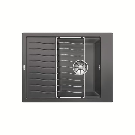 Blanco Elon45 S kuhinjski granitni sudoper s ocjeđivačem u boji rock siva