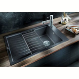 Blanco Elon45 S kuhinjski granitni sudoper s ocjeđivačem u boji rock siva