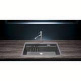 Granitni sudoper  Blanco Etagon 8 u boji tartufo pro, ugradnja odozgo na radnu ploču