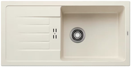 Granitni sudoper  Blanco Favum XL 6 S ocjednom plohom u boji bijela soft pro montaža na radnu ploču.