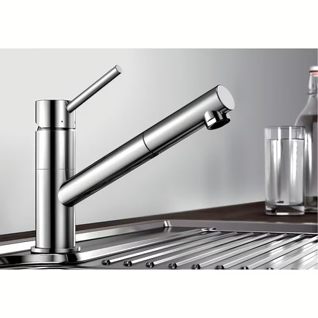 Kromirana miješalica za sudoper Blanco Kano-S s izvlačnim tušem u vitkom dizajnu
