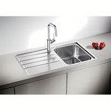 sudoper  Blanco na radnu ploču od nehrđajućeg čelika s ocjeđivačem i brušenom površinom