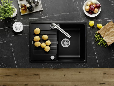 Granitni sudoper  Blanco s ocjeđivačem na radnu ploču u boji antracit