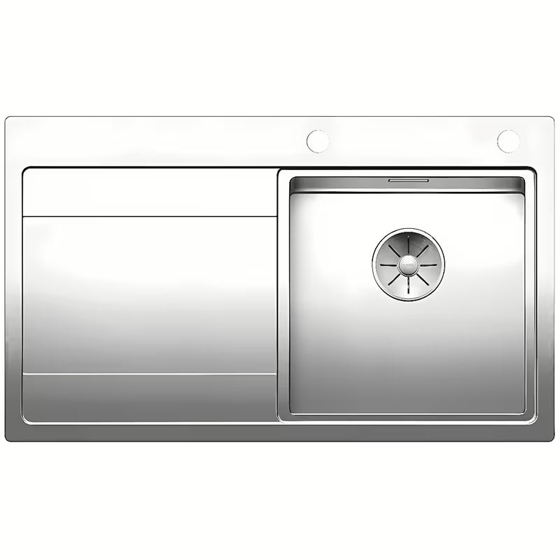 Nehrđajući sudoper  Blanco Divon II-IF s ocjednom plohom, desna orijentacija, svilenkasti sjaj